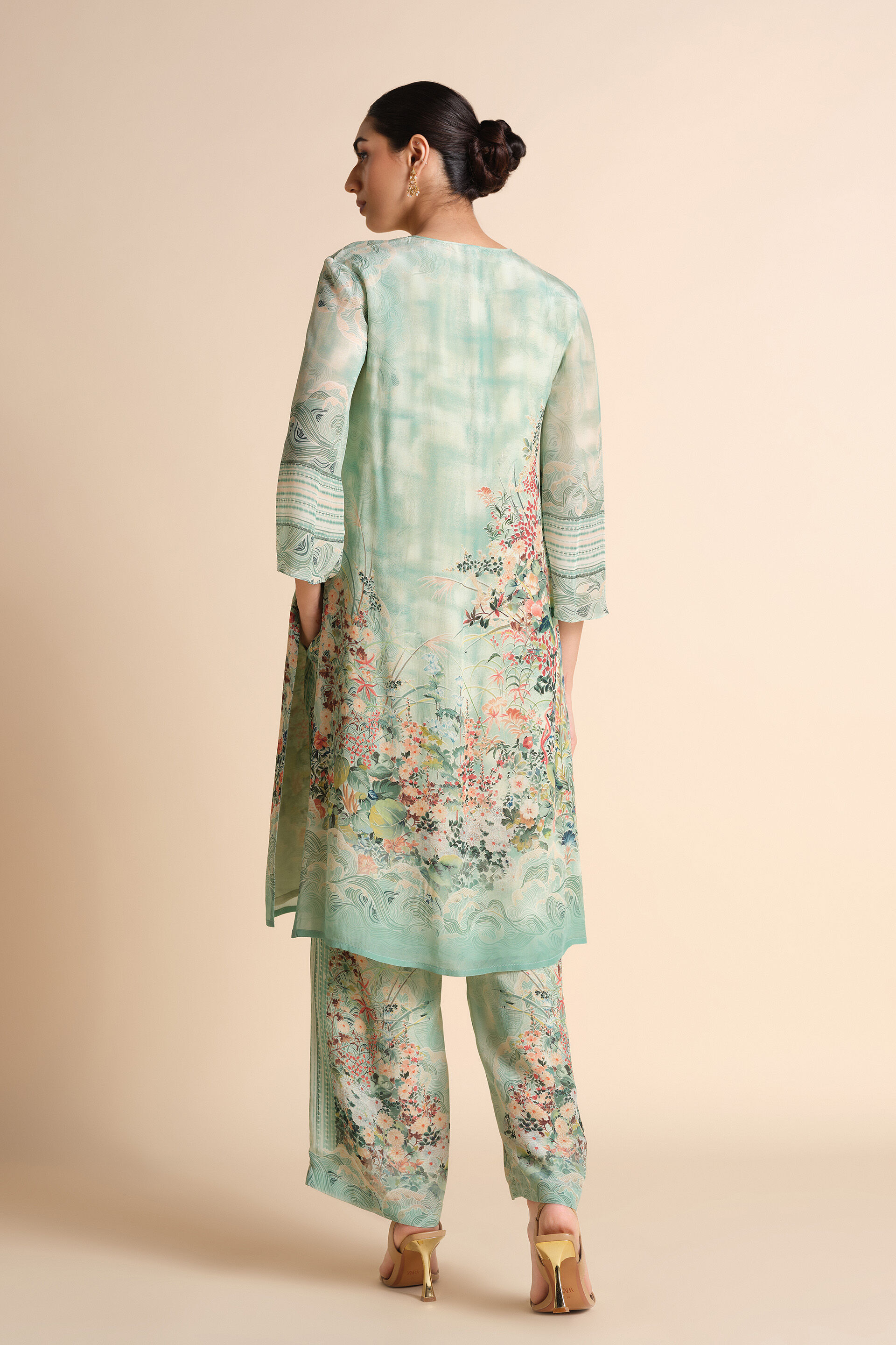 Arivai Kurta Co-ord - Sage